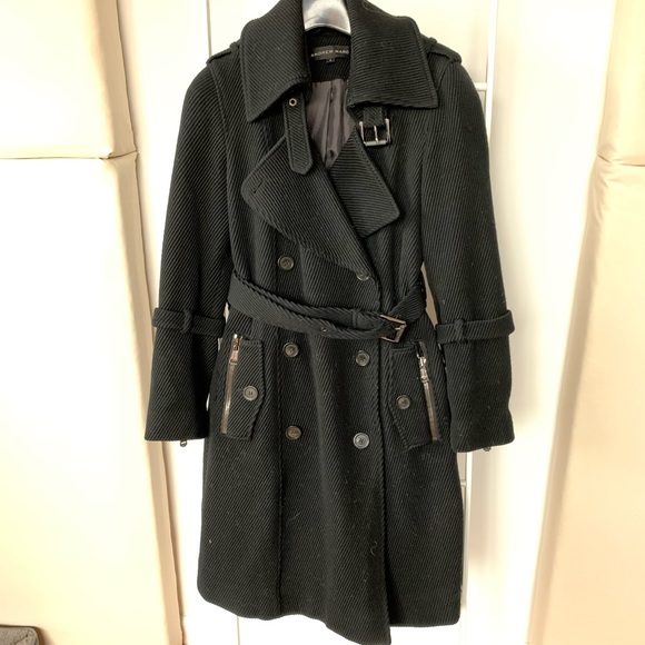 Andrew Marc • Tailored double breasted long coat - Picture 5 of 16